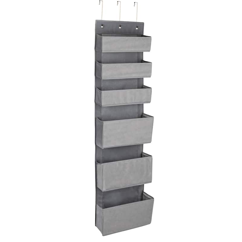 Household Essentials 6 Pocket Over the Door Organizer - 7.0"L x 15.0"W x 57.0"H