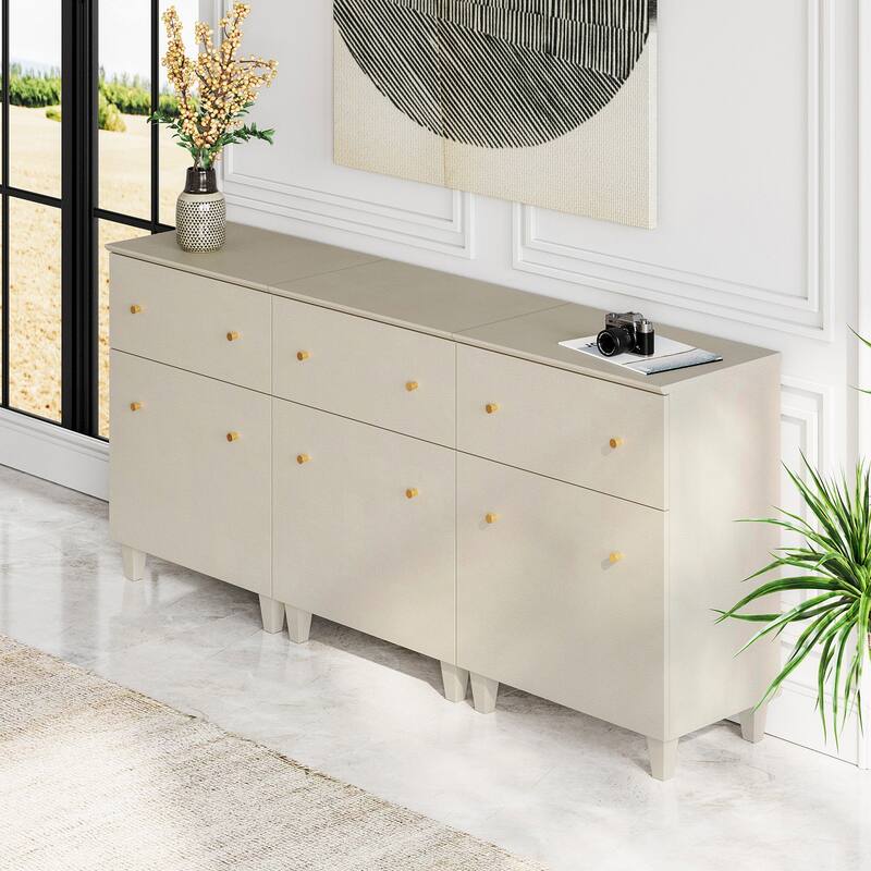 Sideboard Buffet Cabinet with Drawer and Door for Kitchen, Dining Room