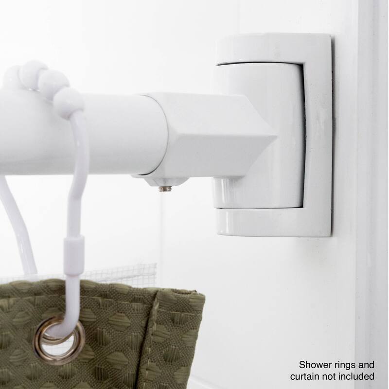 Curved Shower Curtain Rod Adjustable 36 to 61 inches by JS Jackson Supplies