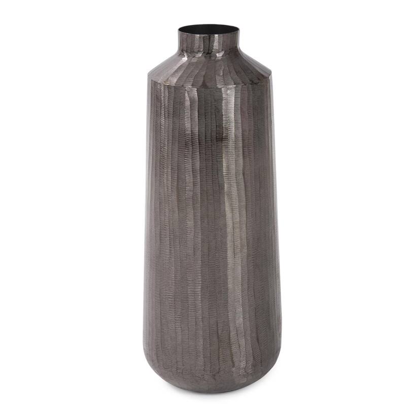Carbon Gray Chiseled Aluminum Jar