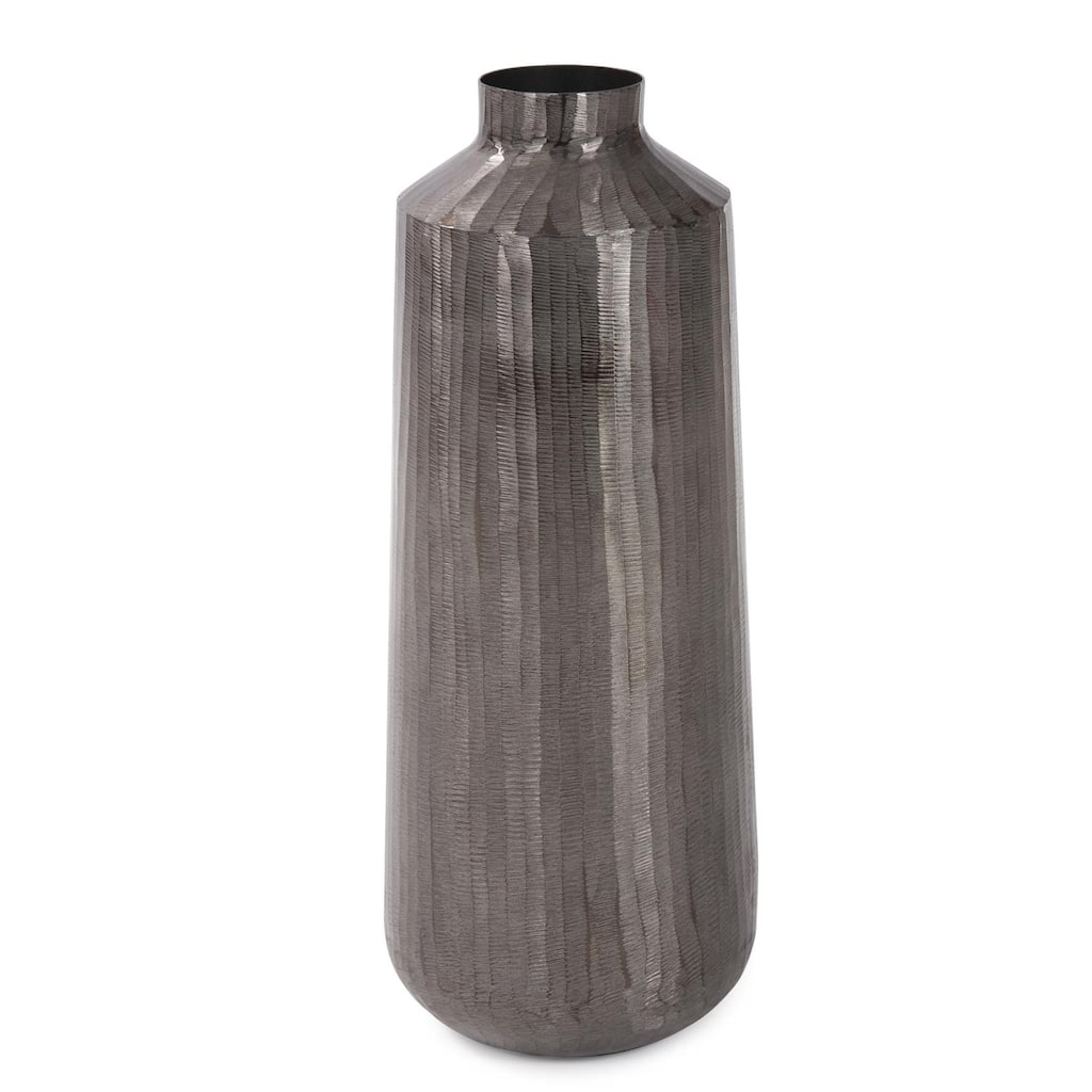 Carbon Gray Chiseled Aluminum Jar