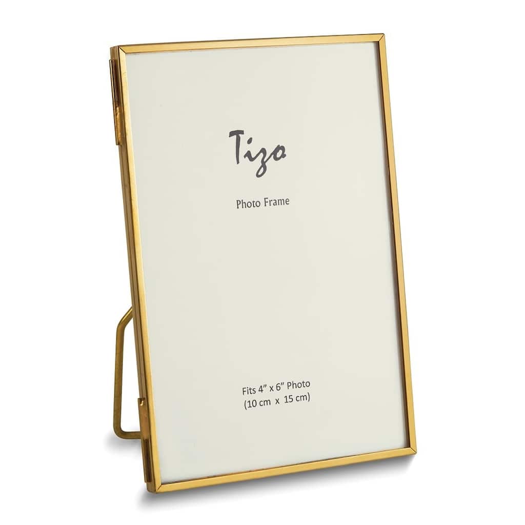 Curata Brass Narrow 4x6 Photo Frame