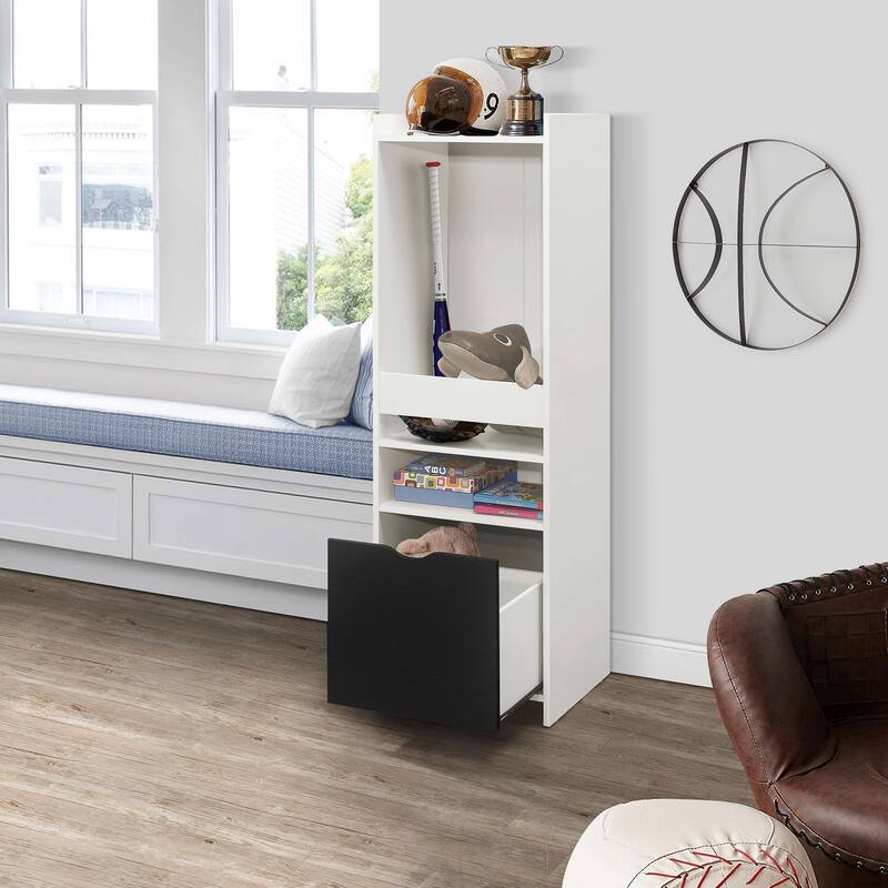 2-Shelf Bookcase with Drawer