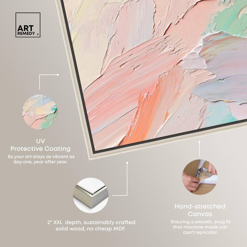 Flowing Mousse III Canvas by Art Remedy
