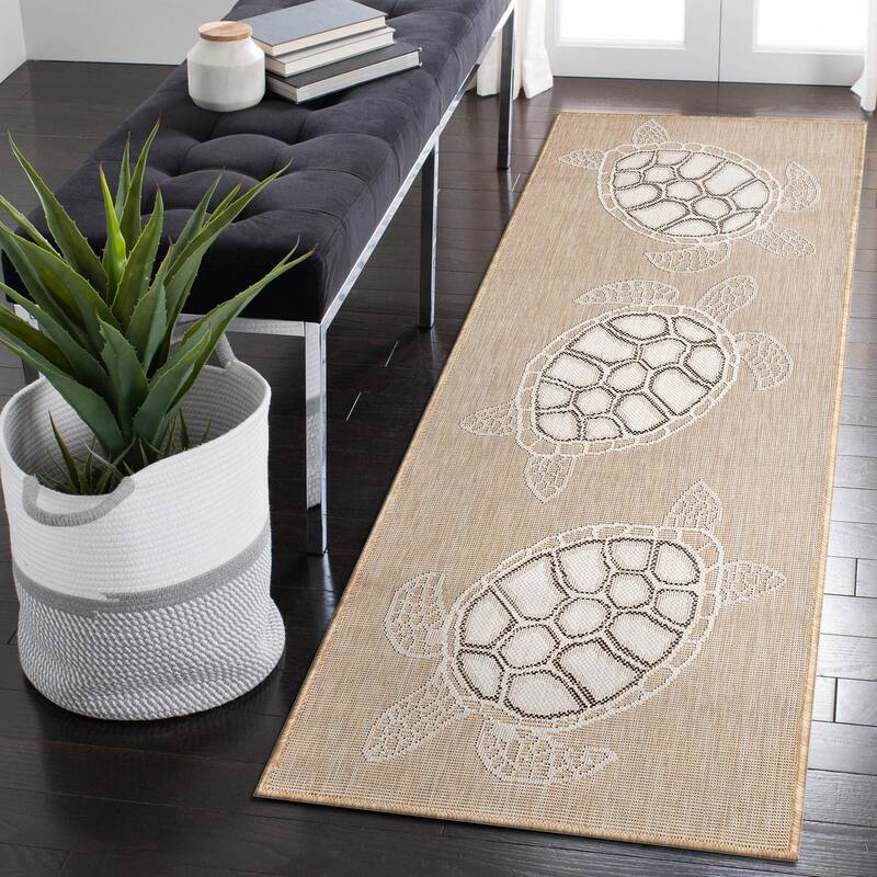 Liora Manne Carmel Collection Sea Turtles Indoor/ Outdoor Area Rug