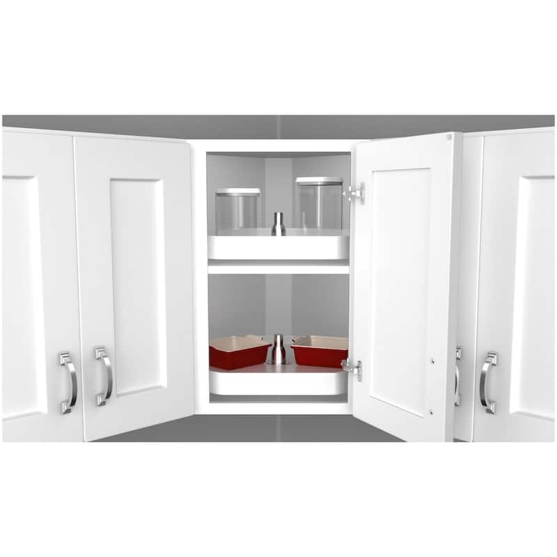 Rev-A-Shelf RAS Polymer 20" Diameter D-Shaped Single Lazy Susan Shelf
