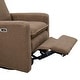 preview thumbnail 13 of 27, Oxford Baby Uptown Power Upholstered Glider Recliner, GreenGuard Gold Certified, 270° Swivel for Nursery & Living Room