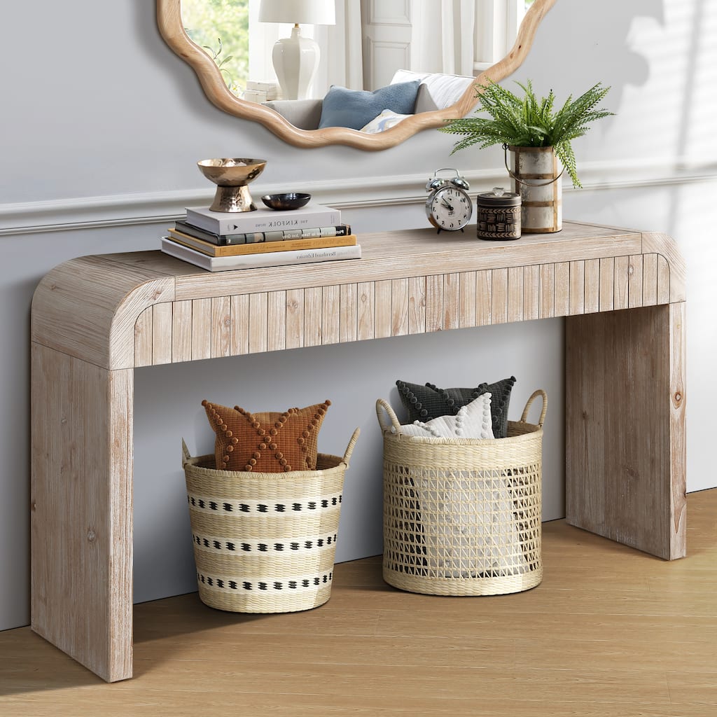Natural Side Table Entryway Table Console Table Lamp Table