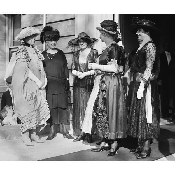 First Lady Florence Harding With A Group Including Grace Coolidge History Overstock