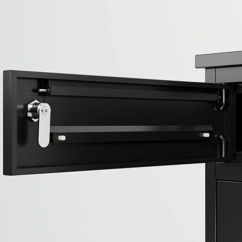 Outdoor Durable Steel Storage Locker with Large Capacity & Secure Locking System - 15.74"L*16.92"W*44.5"H
