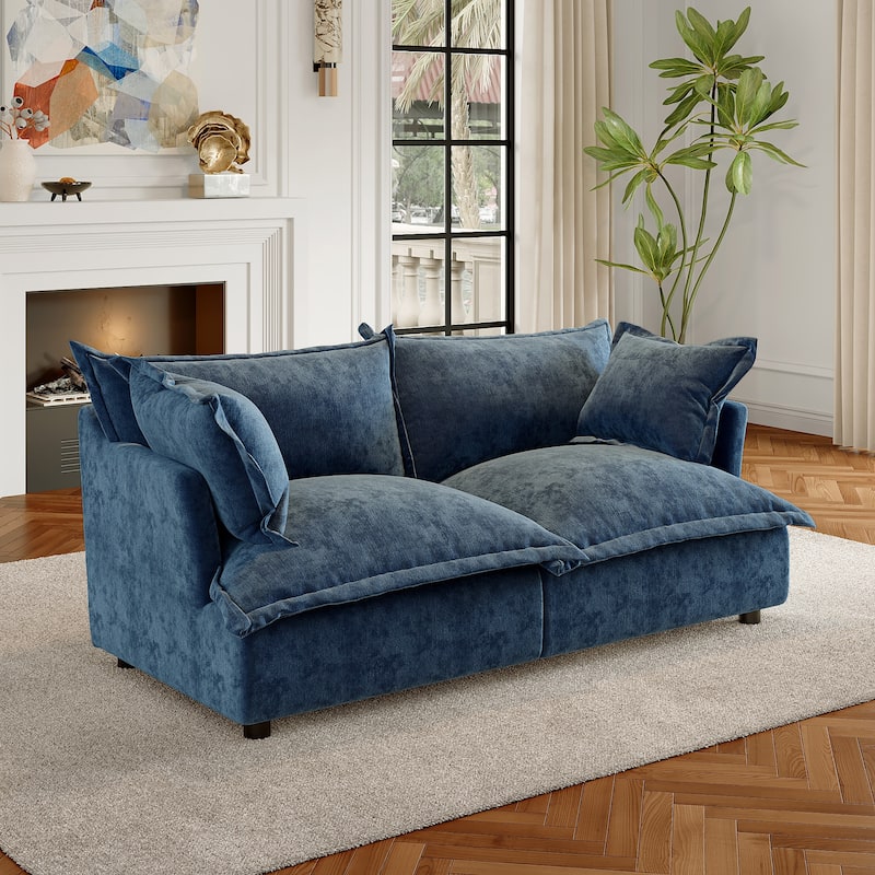 Cloud Chenille Upholstered Modular Sectional Sofa