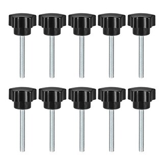 Star Knobs Grips M12 x 35mm Male thread Zinc Steel Stud Replacement PP