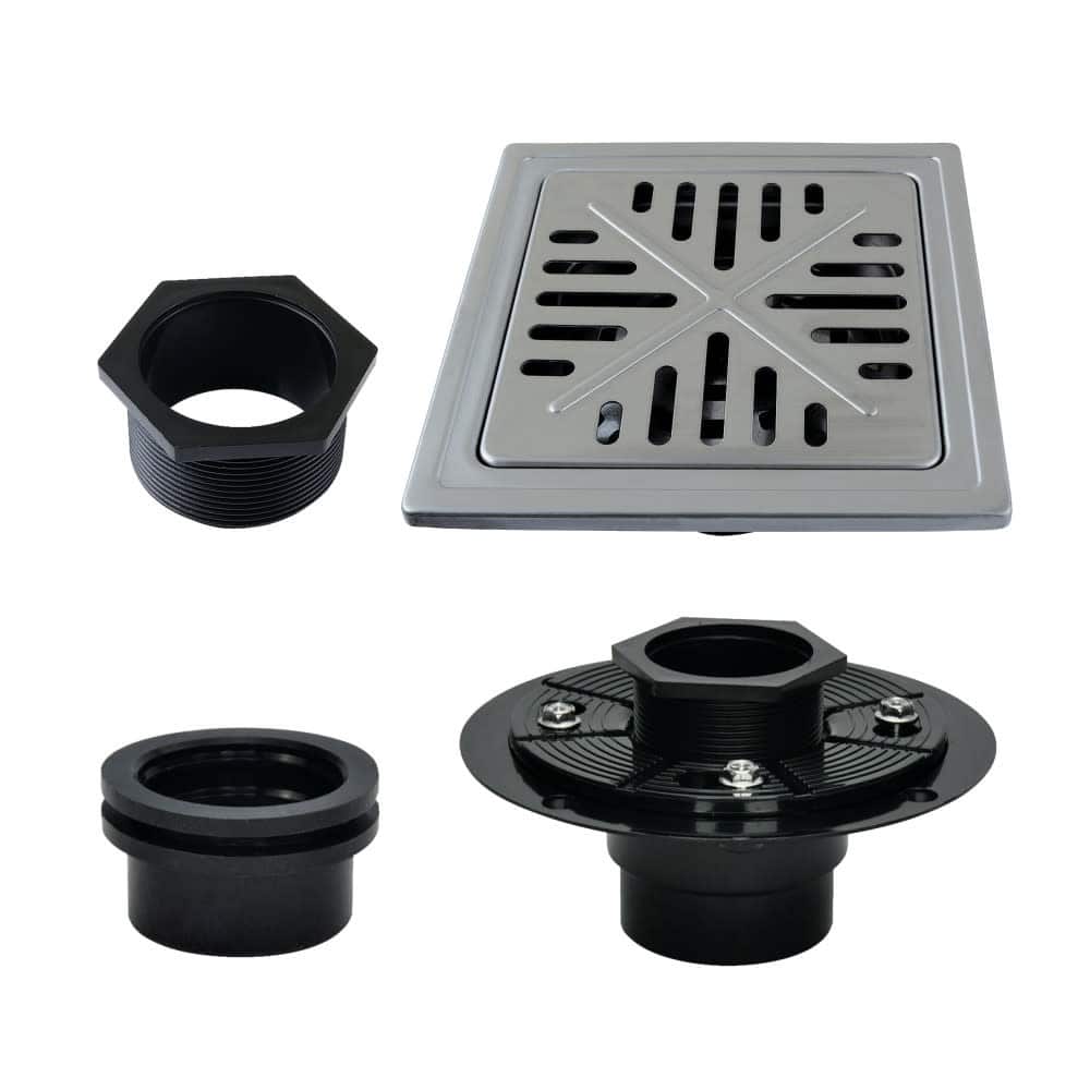 Kingston Brass BSFK6605 Watercourse 6" Square Shower Drain