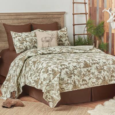 Hemlock Trail Rustic Lodge Cotton Quilt Set