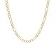 preview thumbnail 3 of 2, 14k Italian 3mm Pave Figaro Gold Chain (18-24 Inch)