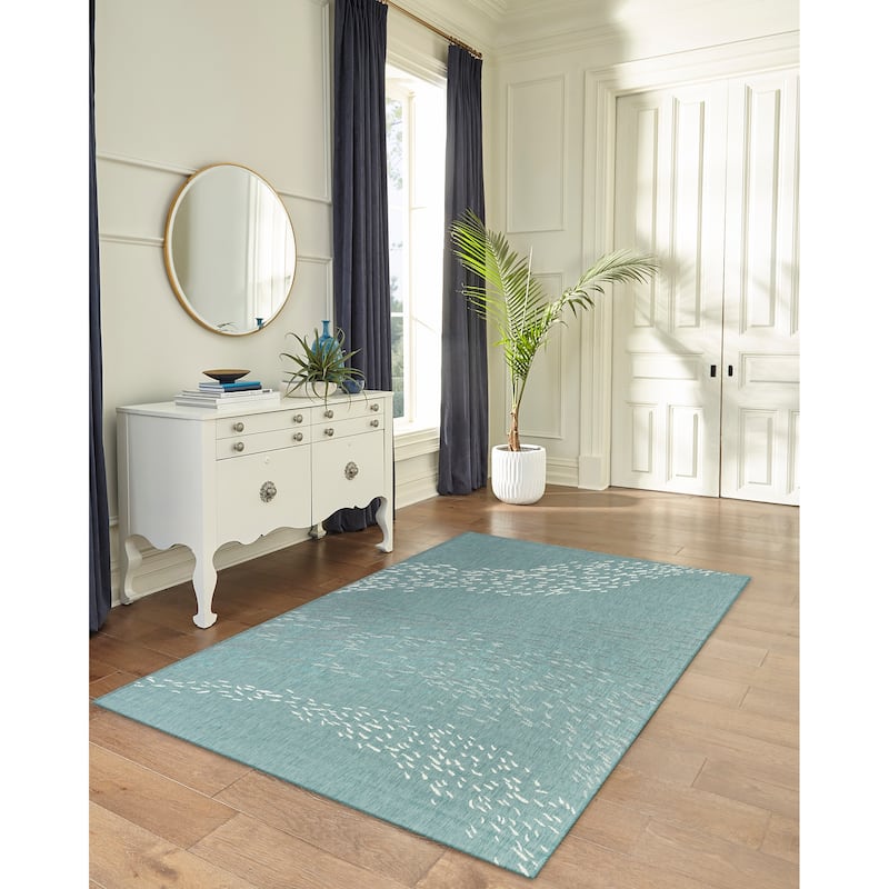 Liora Manne Carmel School Of Fish Indoor/Outdoor Area Rug