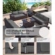 preview thumbnail 118 of 125, Kullavik 13 Pieces Outdoor Patio Furniture Set with Fire Pit Table w/ Wide Armrests