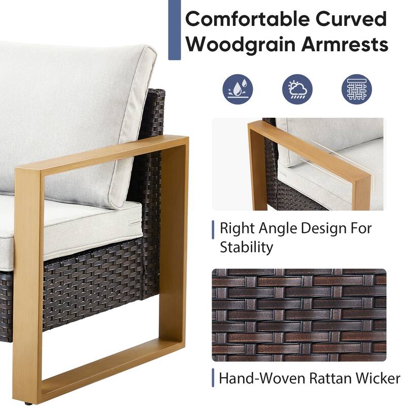 All-Weather Sofa Outdoor Conversation Set