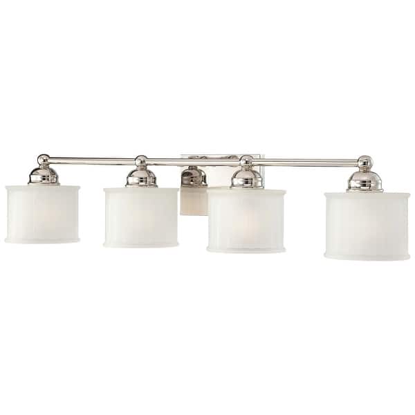 slide 2 of 2, 173Series Polished Nickel 4 Light Bath by Minka Lavery