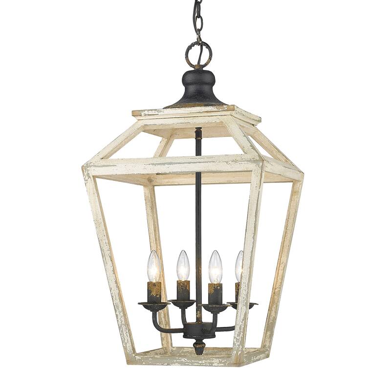 Golden Lighting Finley 4 Light 16" Wide Taper Candle Pendant