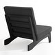 preview thumbnail 42 of 102, Beach-Style Outdoor Teak Club Chair Set Loveseate with Plush All-Weather Cushions