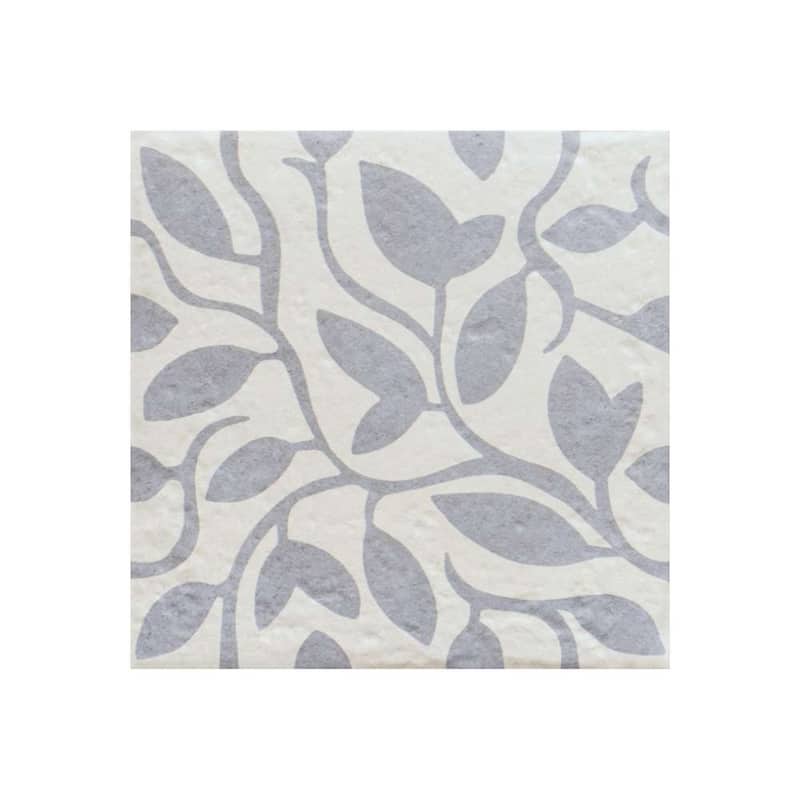 Verity Vine 8x8 Matte Porcelain Encaustic Tile - Floor, Wall, Backsplash