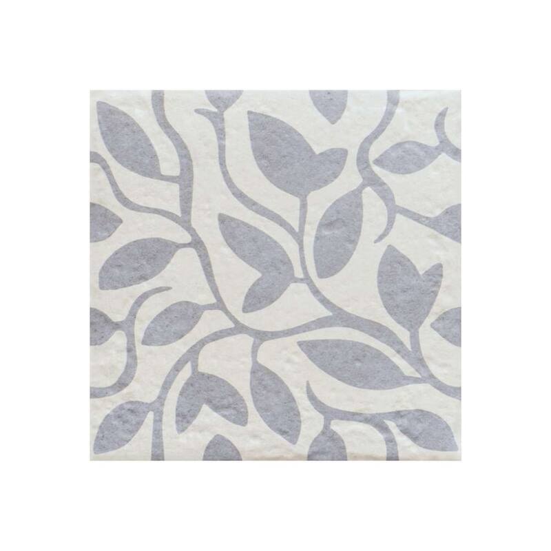 The Tile Life Verity Vine 8x8 Matte Patterned Porcelain Floor & Wall Tile
