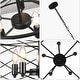 preview thumbnail 8 of 17, Bella Depot Industrial Black Metal Cage Dimmable Chandelier 70-Inch Adjustable Pendant Light for Kitchen Island, Hallway - 20"