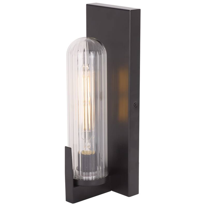 SAFAVIEH Couture Nicola, 5-inch, Metal/Glass Wall Sconce (Set of 2) - 4"W x 5"D x 13"H