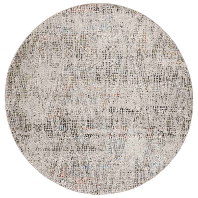 SAFAVIEH Grove Morgan Modern Rug - 6'7" Round - Ivory/Green