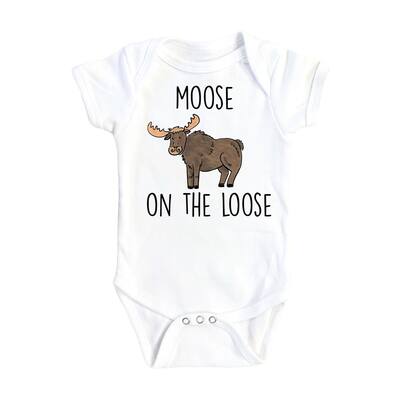 Moose Loose - Baby Boy Girl Clothes Infant Bodysuit Funny Cute Newborn