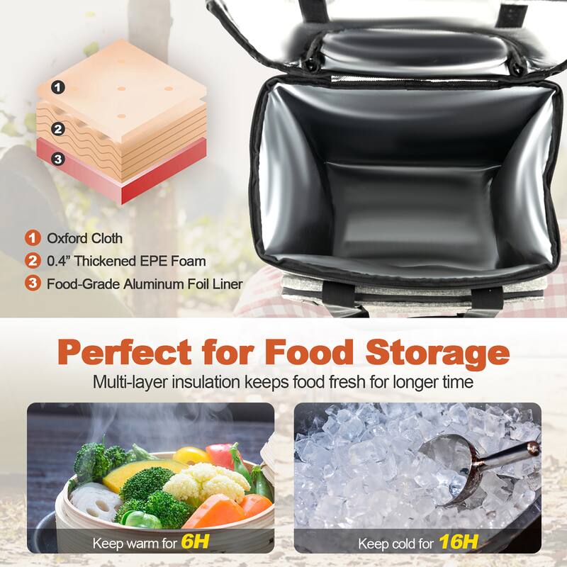 Costway 50-Can 3-in-1 Insulated Rolling Cooler with Adjustable Handle - See Details
