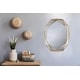 preview thumbnail 3 of 8, 22x17" Gold Hexagon Wall Mirror Geometric Modern Metal Frame Accent - 22" x 17" x 3.25"