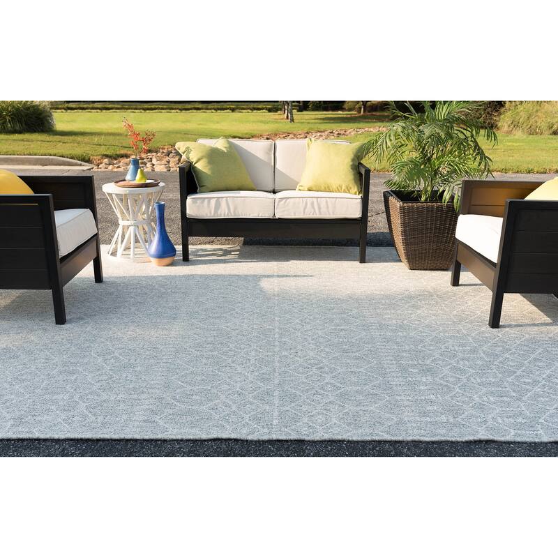 Seros Scandinavian Geometric Indoor/Outdoor Area Rug