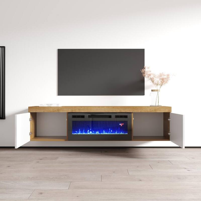 Knoxville BL-EF Electric Fireplace 71" TV Stand