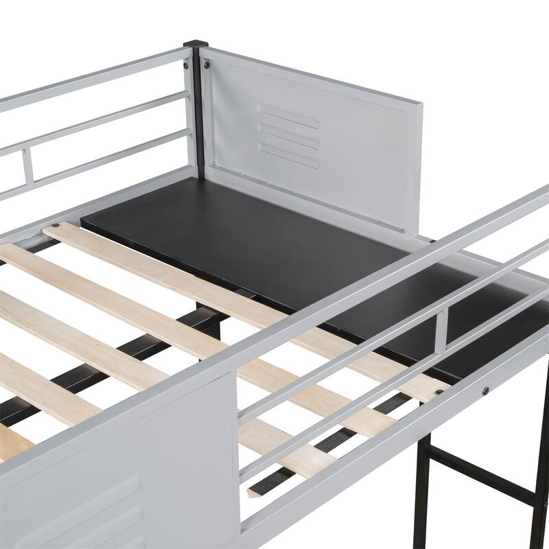 Triple Bunk Bed with Vent Board, Noise-Free Wood Slats