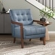 preview thumbnail 4 of 71, Leland Leather Match Accent Chair