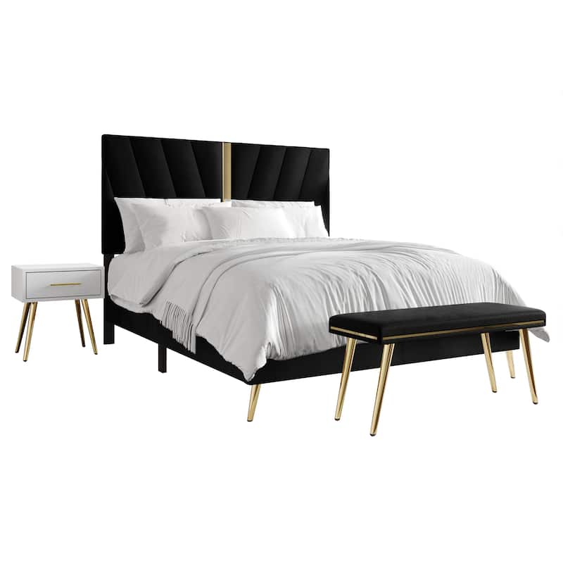 CraftPorch 4 Piece Contemporary Bedroom Set