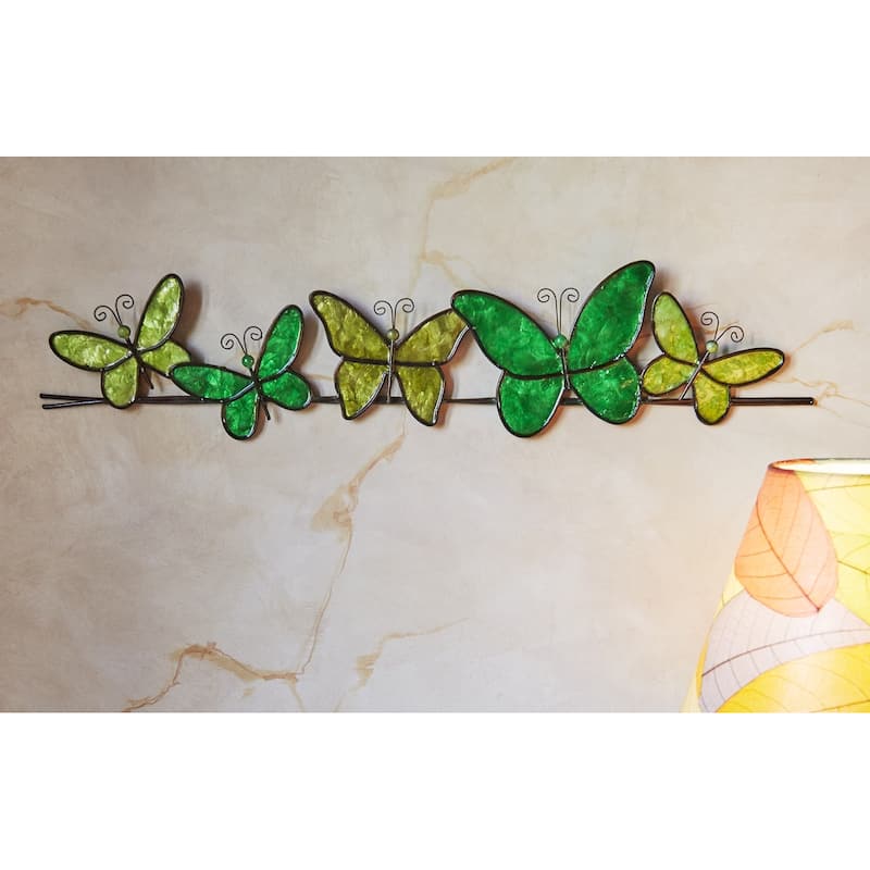 Butterflies On A Wire Wall Decor Brown (m2020 br)
