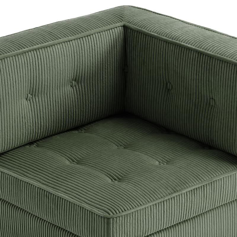 Madison Oversized Upholstered Corduroy Modular Sectional Sofa