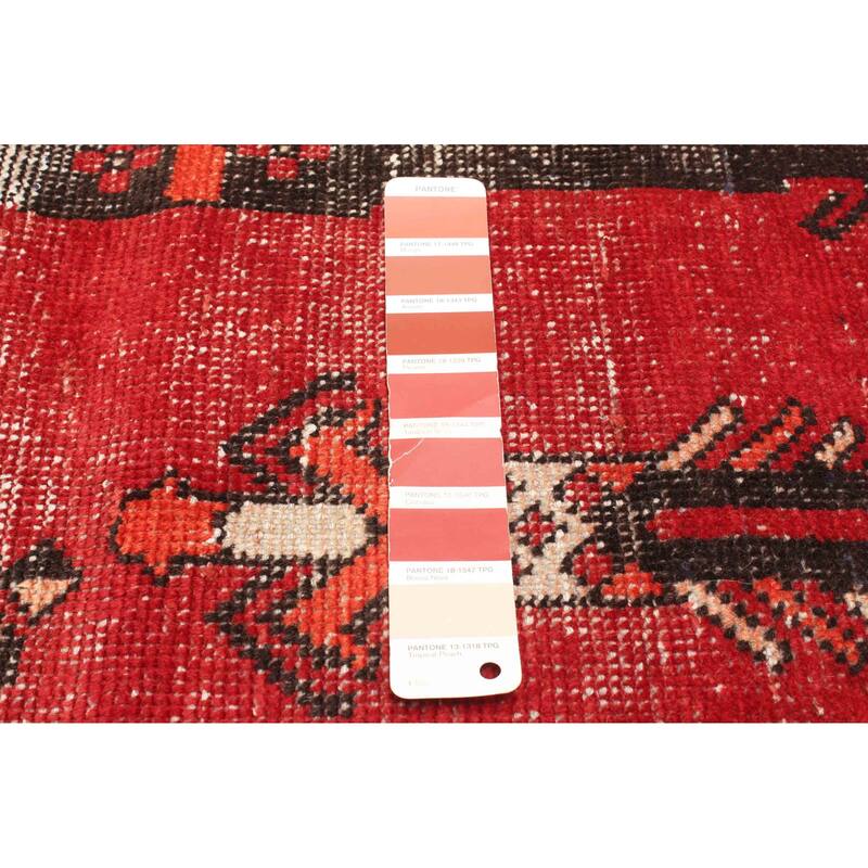 ECARPETGALLERY Hand-knotted Antalya Vintage Red Wool Rug - 3'9 x 6'5