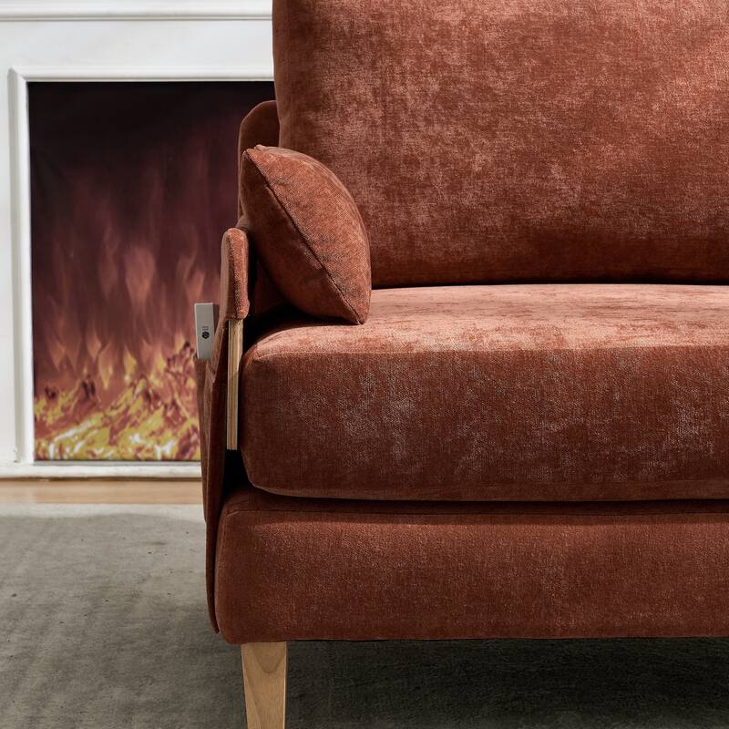 Foldable Sofa Bed Recliner, 3-In-1 Convertible Sleeper, Suitable For Small Spaces, With Three Pillows
