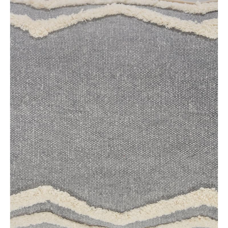 Sevita Soft Chevron Bordered Throw Pillow, Single or Set of 2