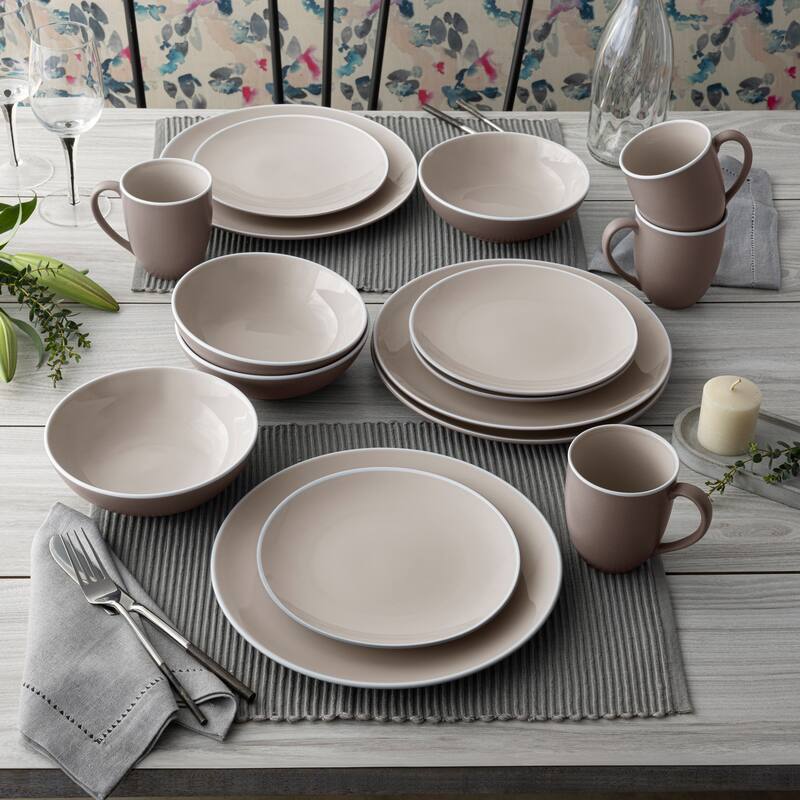 Noritake ColorTrio 4-Piece Coupe Place Setting, Service for 1