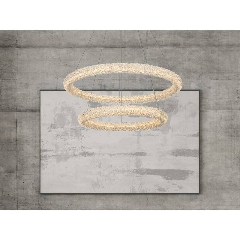Indigo Home 32 inch Adjustable LED Chandelier