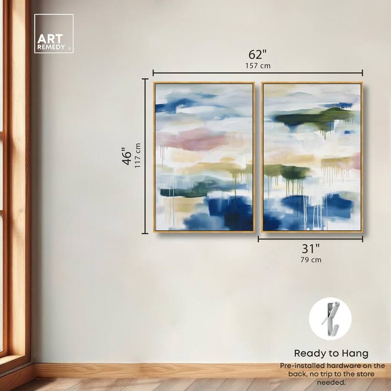Kairos II Canvas Set of 2 by Art Remedy