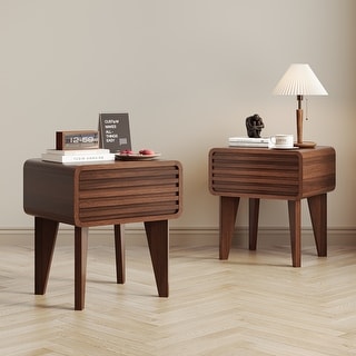 JASIWAY Mid-Century Modern Night Stand Bedside Table (Set of 2 JASIWAY Mid-Century Modern Night Stand Bedside Table (Set of 2