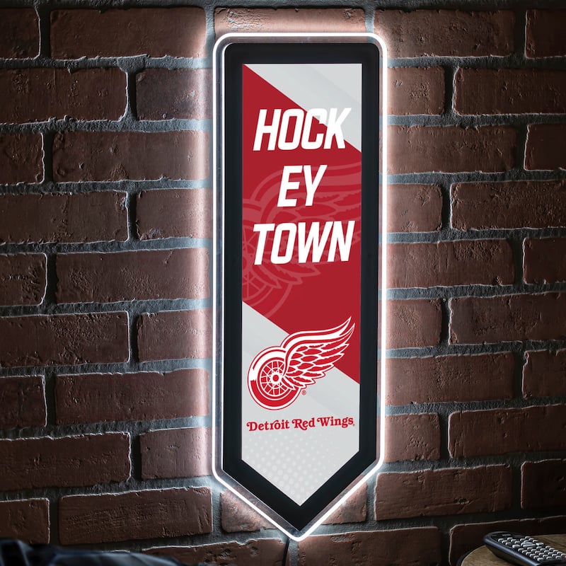 Detroit Red Wings LED Lighted Sign - Multi