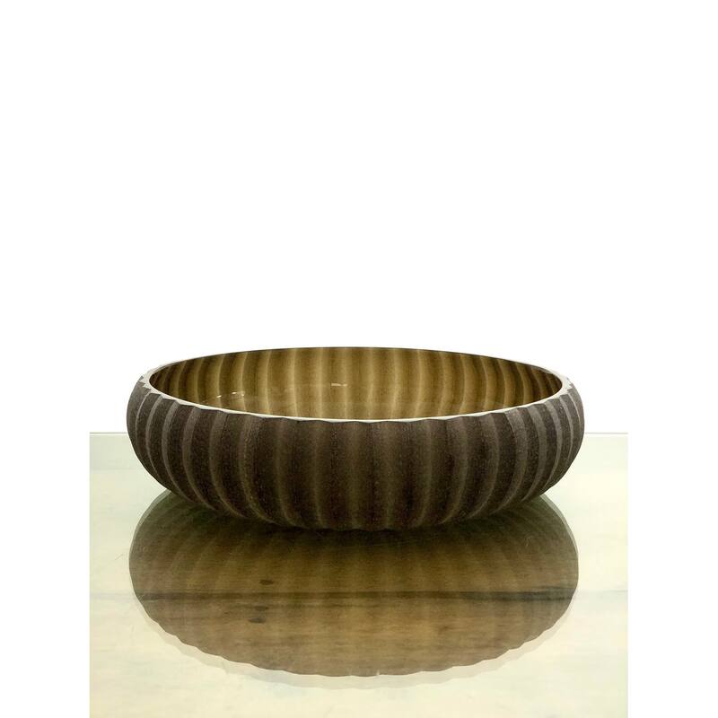 Bela Vase Small Smoke Brown Dia 10.50" -ST - Smoke Brown - Smoke Brown