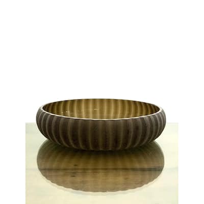 Bela Vase Small Smoke Brown Dia 10.50" -ST - Smoke Brown - Smoke Brown